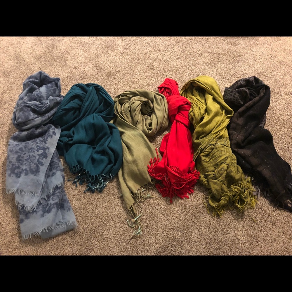Assortment of scarves